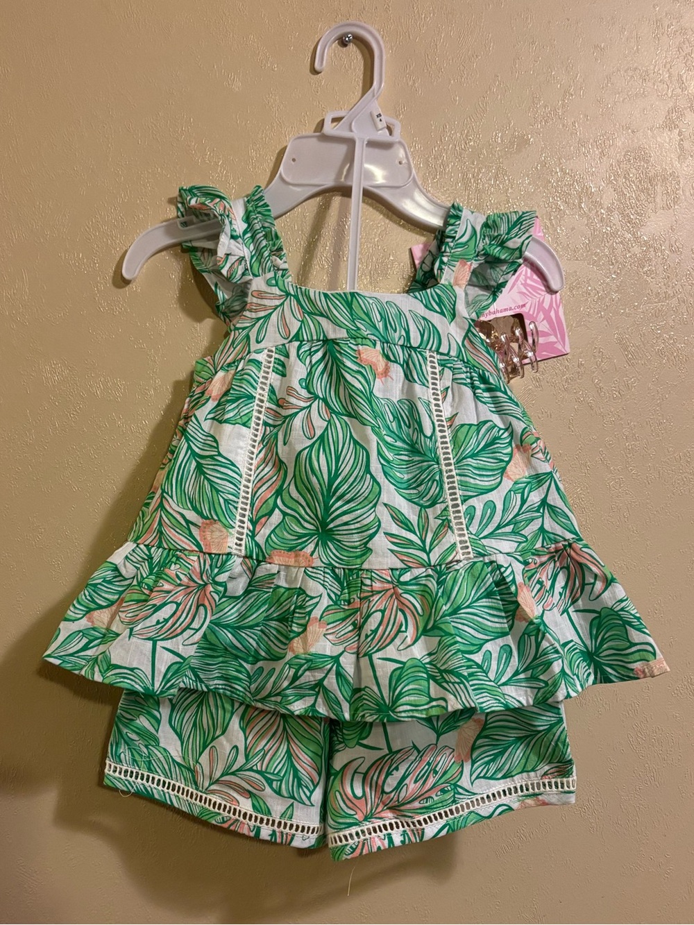 NWT Tommy Bahama Island Girls little girls 2 pc set sz XS 4